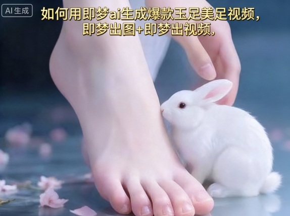 如何用即梦ai生成爆款玉足美足视频，即梦出图+即梦出视频，快速涨粉-恒创联盟资源网