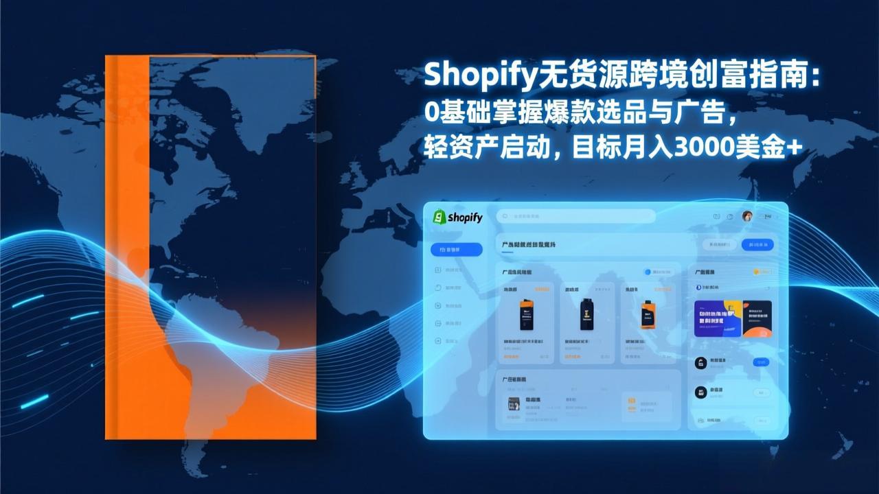 Shopify爆款打法实战：从选品到广告投放，复制爆款模型，驱动独立站月销售额破万刀-恒创联盟资源网
