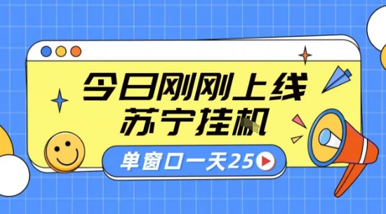 苏宁全自动采集挂G项目 稳定可批量 单窗口收益30+ 附教程【揭秘】-恒创联盟资源网