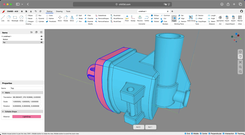 Chili3D(开源在线3D CAD建模网页版源码)-恒创联盟资源网