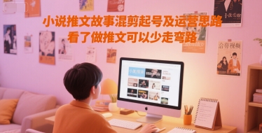 小说推文故事混剪起号及运营思路，看了做推文可以少走弯路-恒创联盟资源网