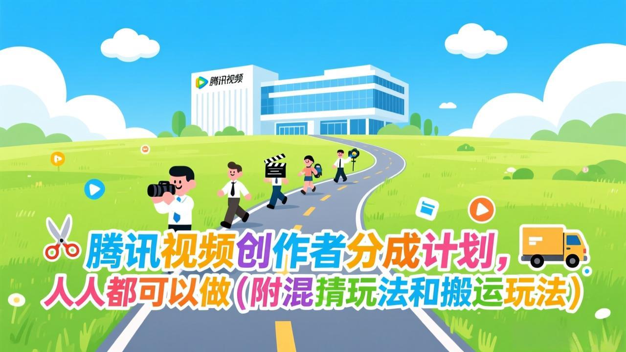 腾讯视频创作者分成计划，人人都可以做(附混剪玩法和搬运玩法-恒创联盟资源网