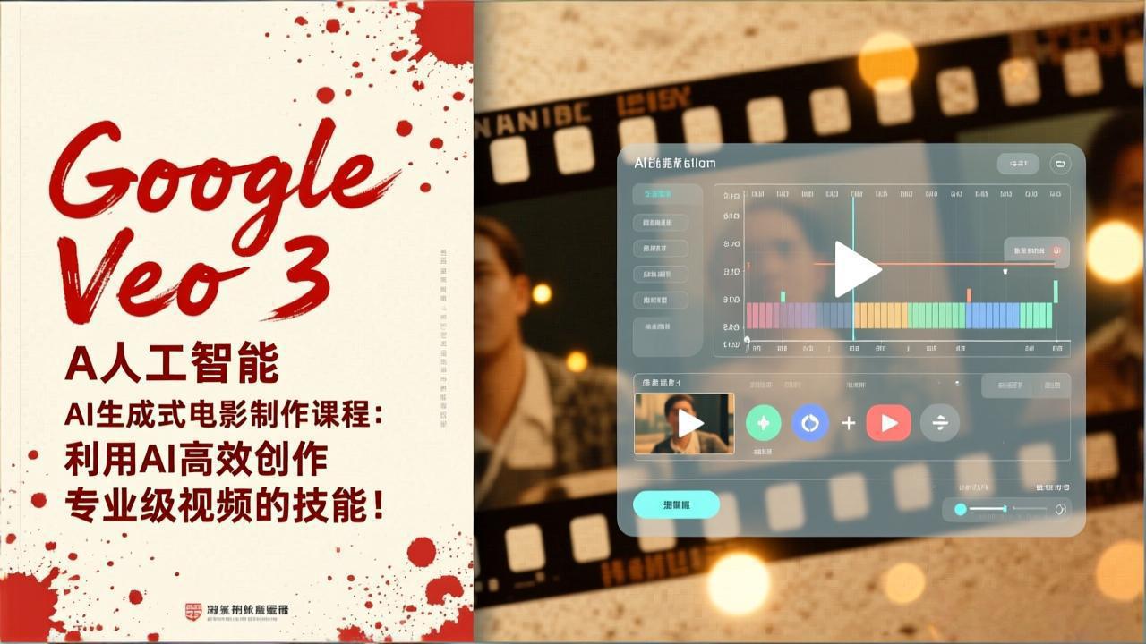 Google Veo 3人工智能AI生成式电影制作课程：利用AI高效创作专业级视频的技能！-恒创联盟资源网