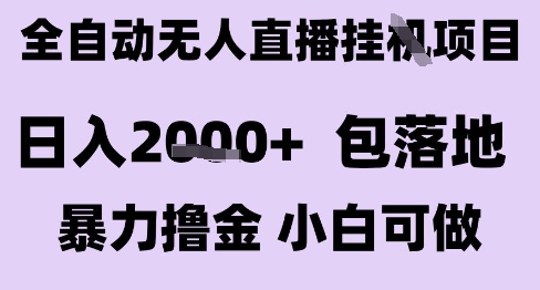 最新全自动抖音无人直播挂G项目，日入2k+ 包落地暴力撸金，小白可做【揭秘】-恒创联盟资源网