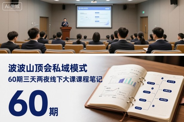 波波山顶会私域模式60期三天两夜线下大课课程笔记(文档)-恒创联盟资源网