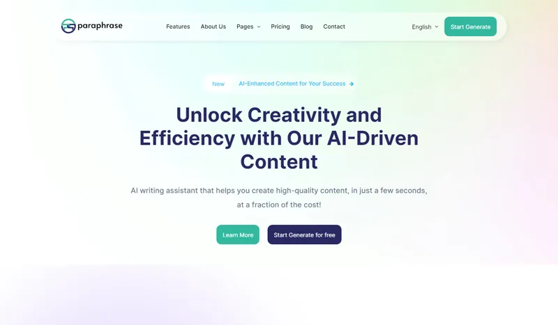 Bootstrap响应式AI写作助手官网源码-恒创联盟资源网