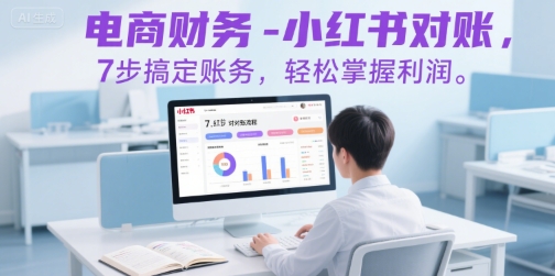 电商财务-小红书对账，7步搞定账务，轻松掌握利润-恒创联盟资源网