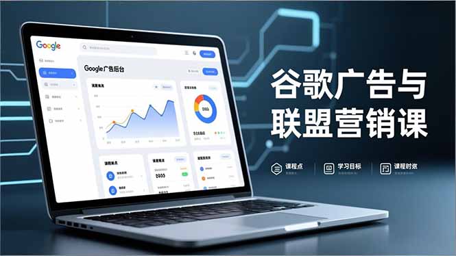 谷歌广告与联盟营销课，防关联注册、退款指南、流量追踪，全链路实战，月收益达5000美元+-恒创联盟资源网