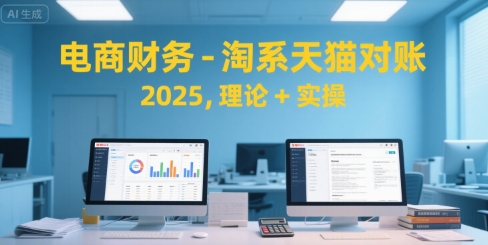 电商财务-淘系天猫对账2025，理论+实操-恒创联盟资源网