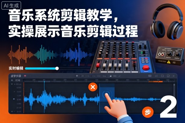 音乐系统剪辑教学，实操展示音乐剪辑过程-恒创联盟资源网