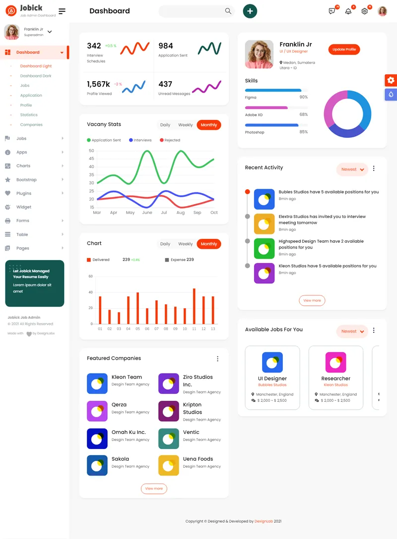 Bootstrap大气OA系统后台管理模板-恒创联盟资源网