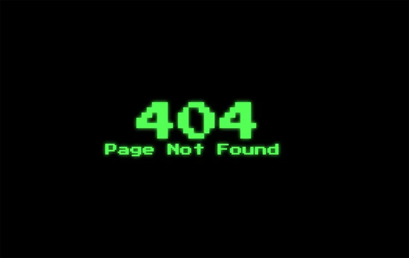 HTML黑色大气绿色发光字404错误页模板-恒创联盟资源网