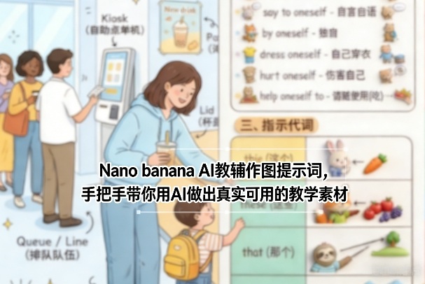 Nano banana AI教辅作图提示词，手把手带你用AI做出真实可用的教学素材-恒创联盟资源网
