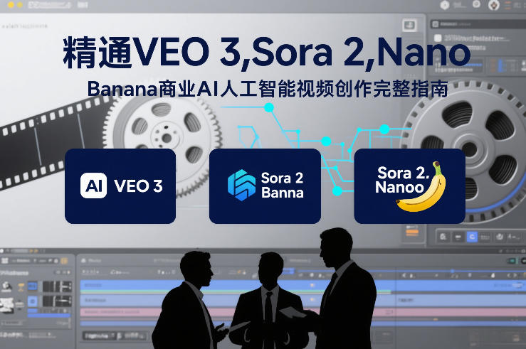 精通VEO 3，Sora 2，Nano Banana商业AI人工智能视频创作完整指南-恒创联盟资源网