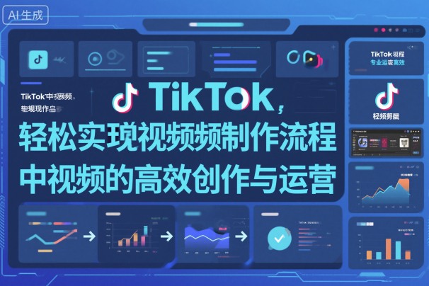 TikTok中视频制做流程，轻松实现Tk中视频的高效创作与运营-恒创联盟资源网