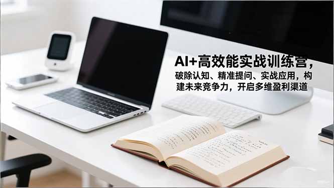 AI+高效能实战训练营,破除认知、精准提问、实战应用,构建未来竞争力,开启多维盈利渠道-恒创联盟资源网