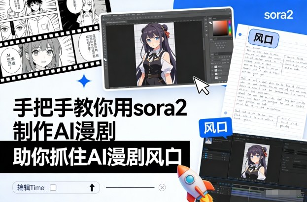 手把手教你用sora2制作AI漫剧，助你抓住AI漫剧风口-恒创联盟资源网