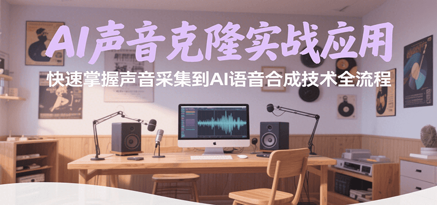 AI声音克隆实战应用，快速掌握声音采集到AI语音合成技术全流程-恒创联盟资源网