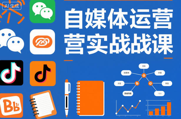 自媒体运营实战课,掌握一套系统的自媒体运营底层方法论,成为优秀的内容创作者-恒创联盟资源网