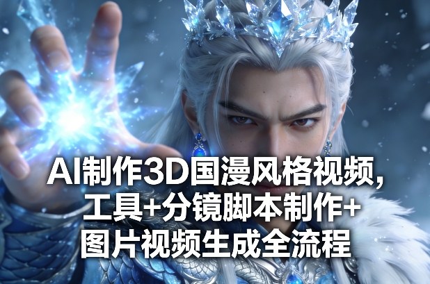 AI制作3D国漫风格视频，工具+分镜脚本制作+图片视频生成全流程-恒创联盟资源网