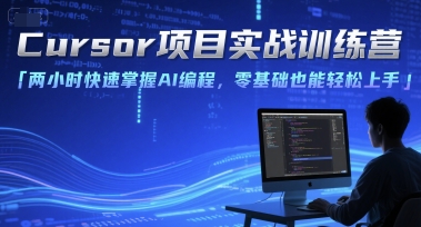 Cursor项目实战训练营,两小时快速掌握AI编程,零基础也能轻松上手-恒创联盟资源网