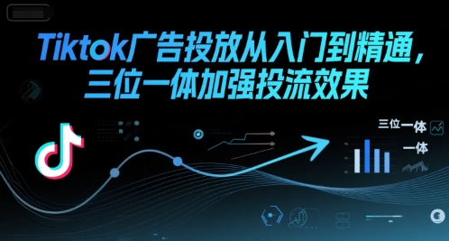 Tiktok广告投放从入门到精通，三位一体加强投流效果-恒创联盟资源网