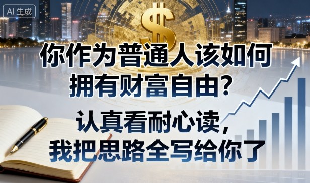 付费文章：你作为普通人该如何拥有财富自由？认真看耐心读，我把思路全写给你了-恒创联盟资源网