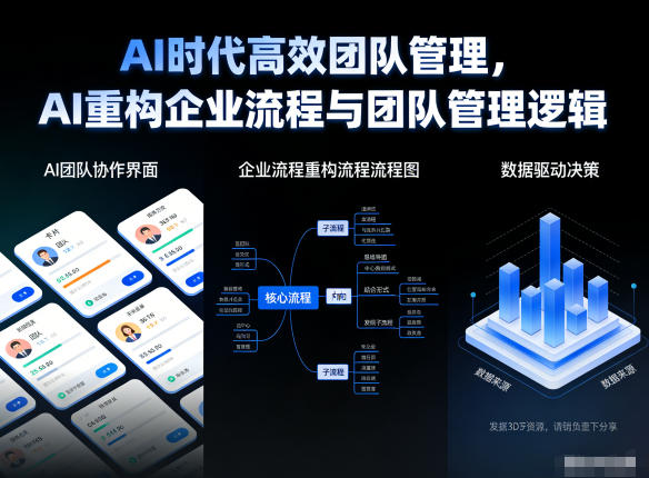 AI时代高效团队管理,AI重构企业流程与团队管理逻辑-恒创联盟资源网