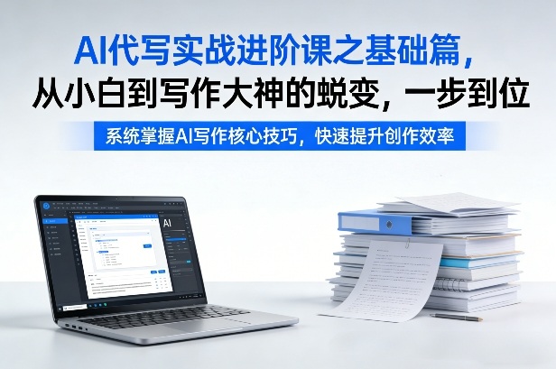 AI代写实战进阶课之基础篇，从小白到写作大神的蜕变，一步到位【揭秘】-恒创联盟资源网