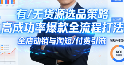 子鹏讲电商·淘宝私家班(更新12月)-恒创联盟资源网