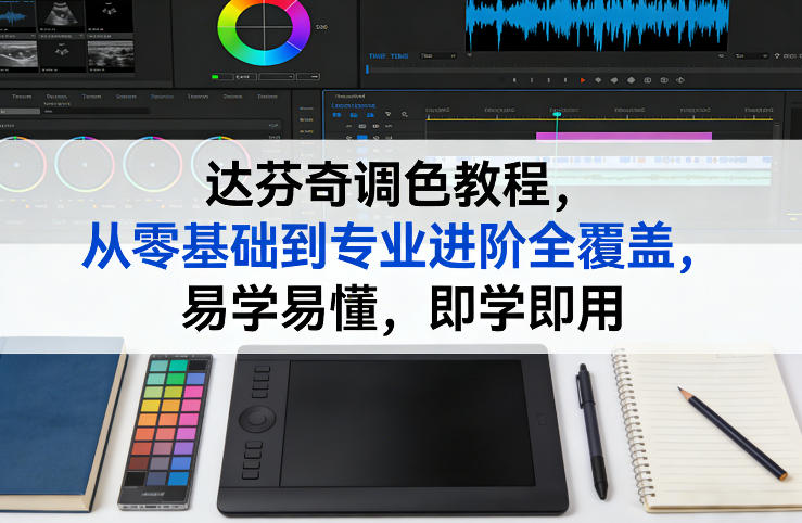 达芬奇调色教程，从零基础到专业进阶全覆盖，易学易懂，即学即用-恒创联盟资源网