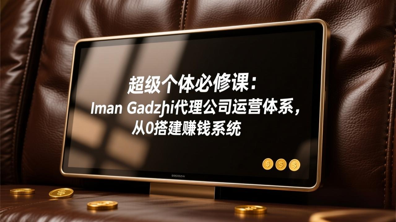 超级个体必修课：Iman Gadzhi代理公司运营体系，从0搭建赚钱系统-恒创联盟资源网