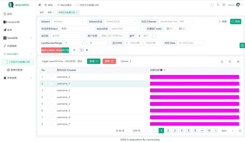 qing-admin(基于Vue3构建的企业级后台管理框架)-恒创联盟资源网