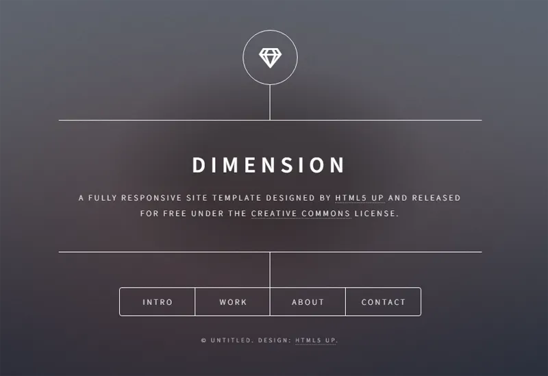 HTML纯静态深灰色英文个人主页网站源码-恒创联盟资源网