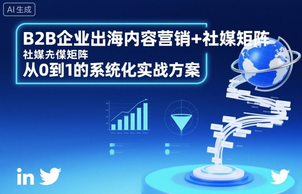 B2B企业出海内容营销+社媒矩阵，从0到1的系统化实战方案-恒创联盟资源网