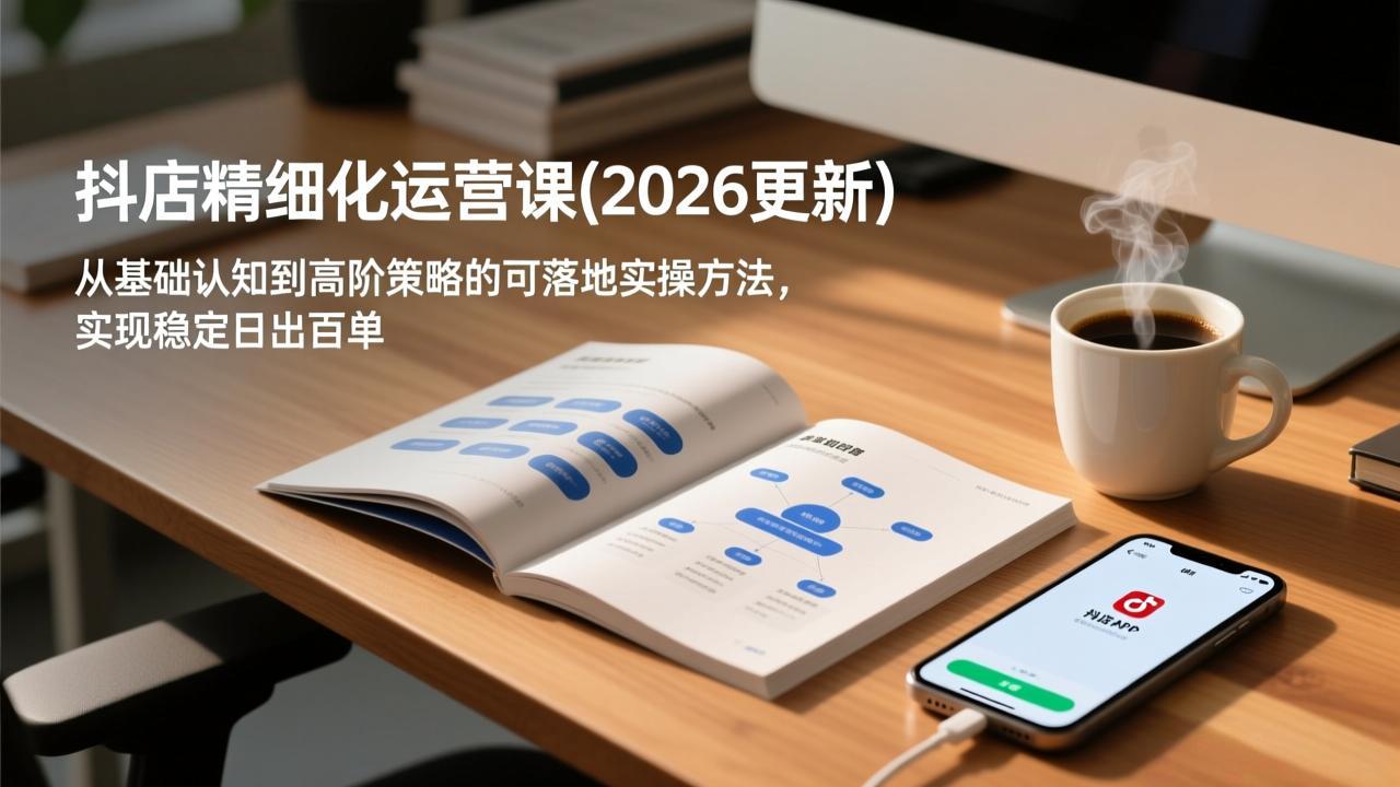 抖店精细化运营课(2026更新-恒创联盟资源网