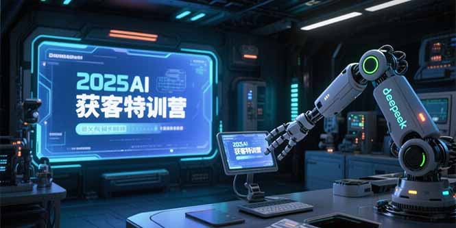 2025AI获客特训营，AI图文视频全制作，deepseek工具实操教学-恒创联盟资源网