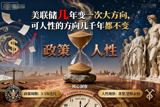 付费文章：美联储几年变一次大方向，可人性的方向几千年都不变-恒创联盟资源网