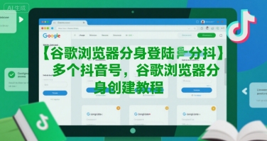 谷歌浏览器分身登陆多个抖音号,谷歌浏览器分身创建教程-恒创联盟资源网